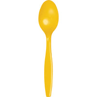 School Bus Yellow Plastic Spoons, 24 ct by Creative Converting