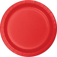 Classic Red Dessert Plates, 75 ct
