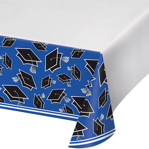 Blue Graduation Table Cover by Creative Converting