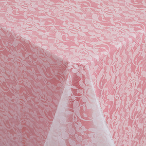 All Over Prt Plastic Tablecover Lace Look, W by Creative Converting
