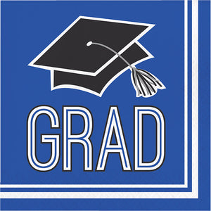 Blue Graduation Napkins, 36/Pkg by Creative Converting