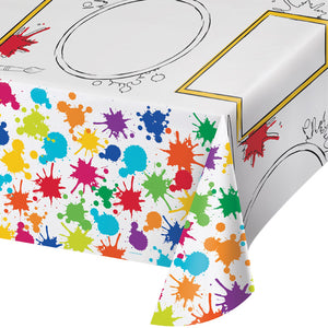 Art Party Activity Tablecover, Paper, Aop, 54X96 by Creative Converting