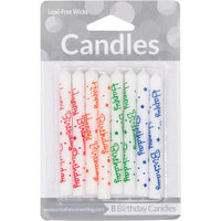 Happy Birthday Candles, 8 ct by Creative Converting