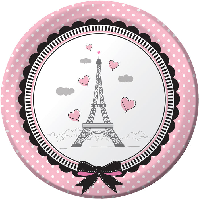 Party In Paris Dessert Plates, 8 ct by Creative Converting