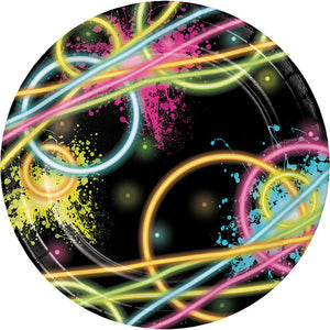 Glow Party Dessert Plates, 8 ct by Creative Converting