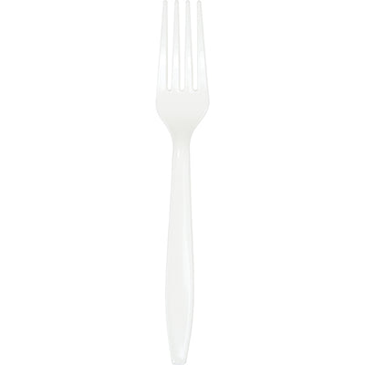 White Premium Plastic Forks, 24 ct by Creative Converting