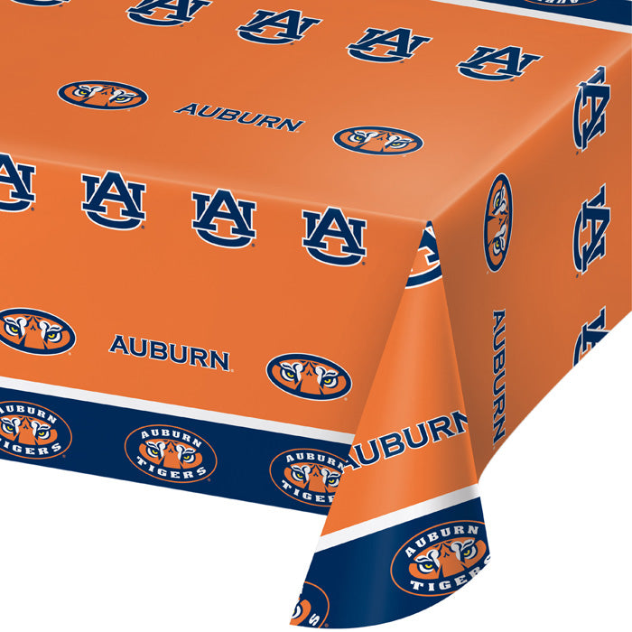 Auburn University Plastic Table Cover, 54" X 108" by Creative Converting