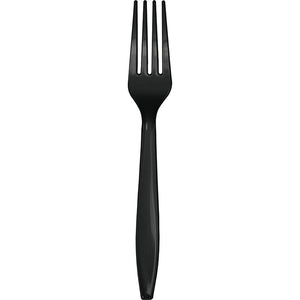 Black Plastic Forks, 24 ct by Creative Converting