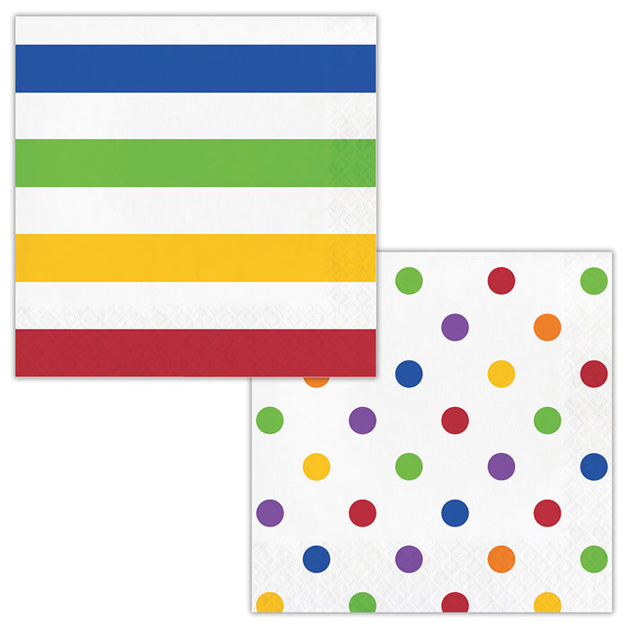 Dots & Stripes Napkins, 16 ct by Creative Converting