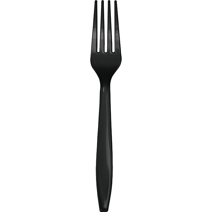 Black Plastic Forks, 50 ct by Creative Converting
