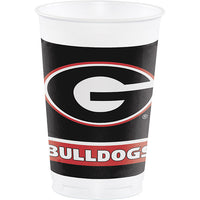University Of Georgia 20 Oz Plastic Cups, 8 ct