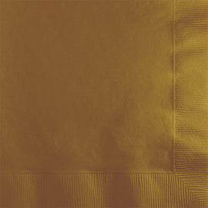Glittering Gold Beverage Napkin 2Ply, 50 ct by Creative Converting