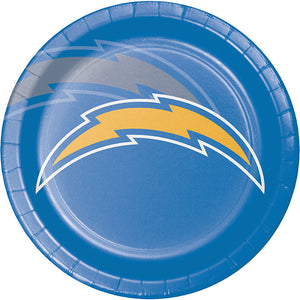 Los Angeles Chargers Dinner Plate 8ct by Creative Converting