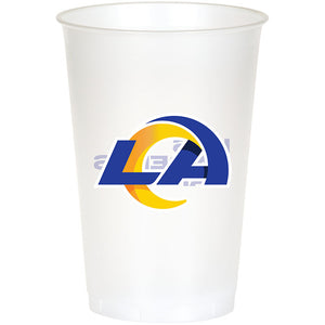 Los Angeles Rams Plastic Cup, 20oz 8ct by Creative Converting